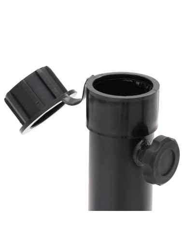 Base Pieghevole Ombrellone Palo Ø38/48 mm Nero Lucido Acciaio