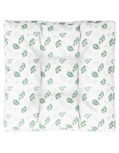 Cuscino per Pallet con Motivo a Foglie 80x80x12 cm in Tessuto 2