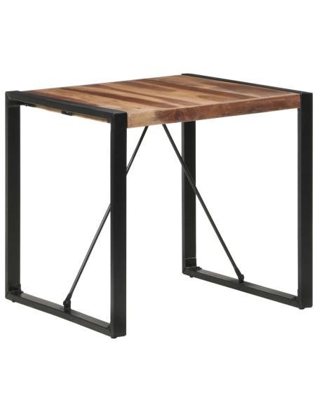Tavolo da Pranzo 80x80x75 cm Legno Massello Finitura Sheesham
