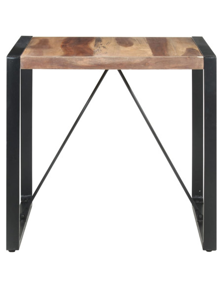 Tavolo da Pranzo 80x80x75 cm Legno Massello Finitura Sheesham