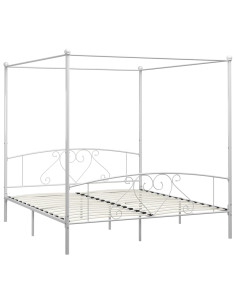 Giroletto Baldacchino senza Materasso 200x200 cm Metallo