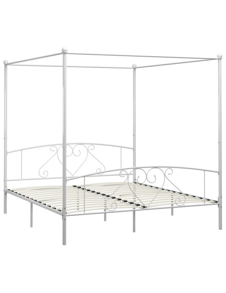 Giroletto Baldacchino senza Materasso 200x200 cm Metallo