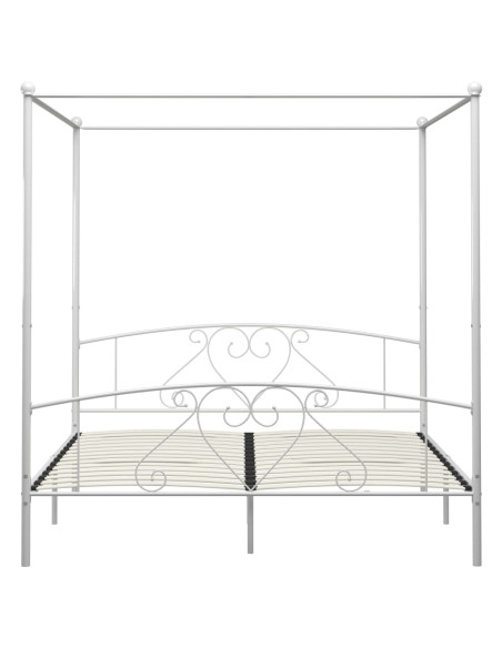 Giroletto Baldacchino senza Materasso 200x200 cm Metallo