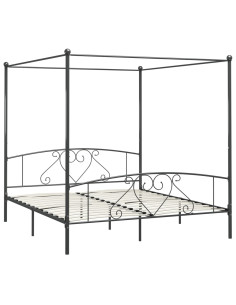 Giroletto Baldacchino senza Materasso 200x200 cm Metallo