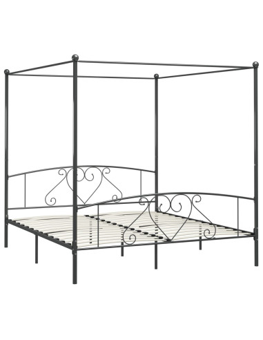 Giroletto Baldacchino senza Materasso 200x200 cm Metallo