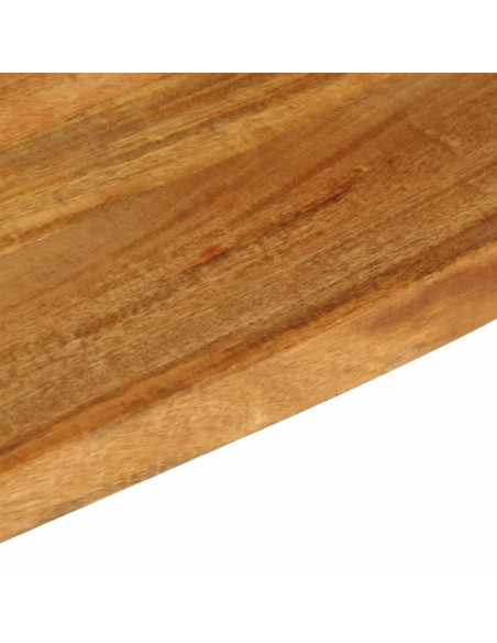 Piano Tavolo Bordi Vivi 180x30x2,5 cm Legno Massello di Mango