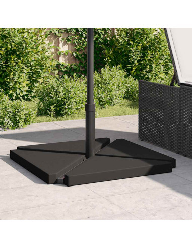 Set Base per Ombrellone da Giardino 5 pz in Granito e Acciaio