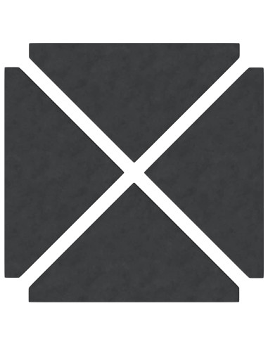 Set Base per Ombrellone da Giardino 5 pz in Granito e Acciaio