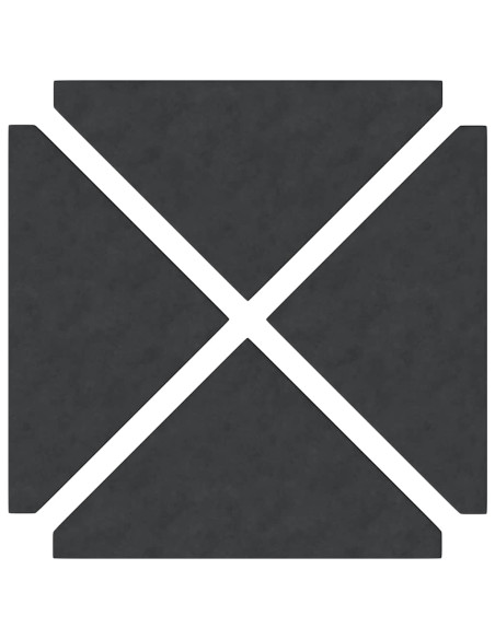 Set Base per Ombrellone da Giardino 5 pz in Granito e Acciaio