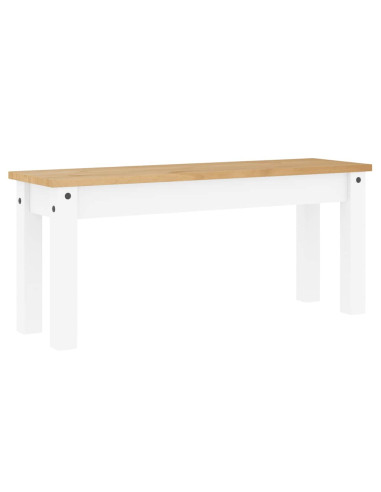 Set da Pranzo 3 pz PANAMA Bianco in Legno Massello di Pino