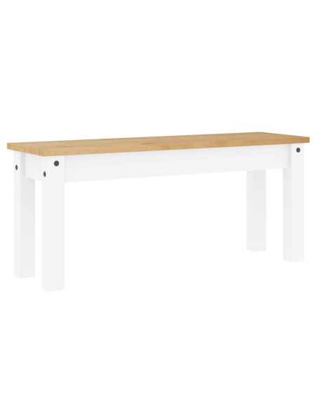 Set da Pranzo 3 pz PANAMA Bianco in Legno Massello di Pino