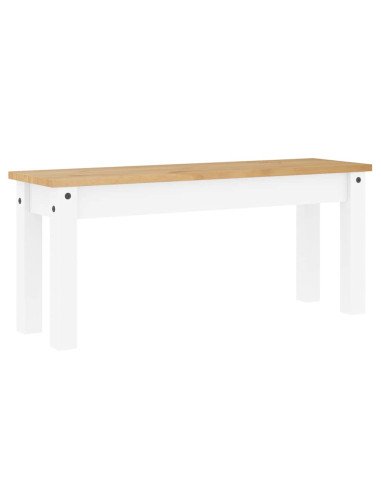 Set da Pranzo 4 pz PANAMA Bianco in Legno Massello di Pino