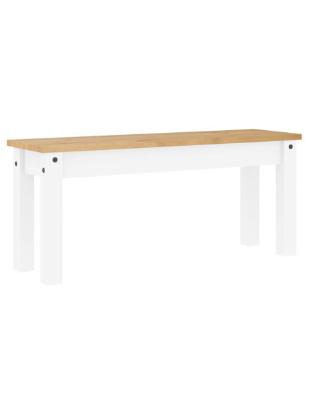 Set da Pranzo 4 pz PANAMA Bianco in Legno Massello di Pino