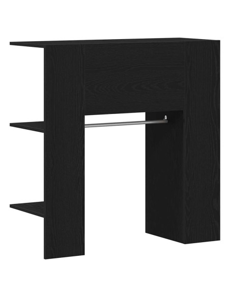 Armadio per corridoio con porta Rovere Nero 97,5 x 37 x 99 cm