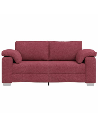 Divano a due posti Rosso Vino 180 cm Tessuto