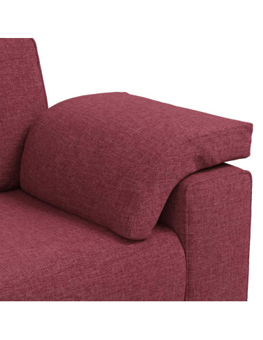 Divano a due posti Rosso Vino 180 cm Tessuto