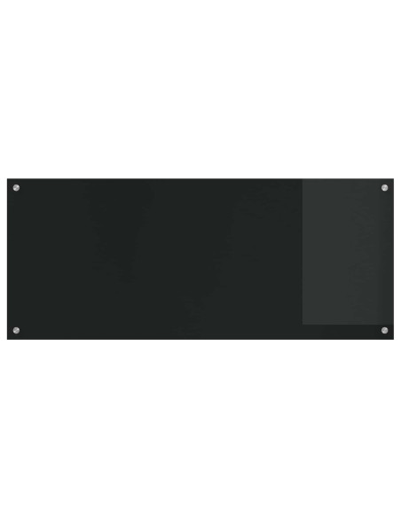 Schienale da cucina Nero 120 x 50 cm vetro temperato