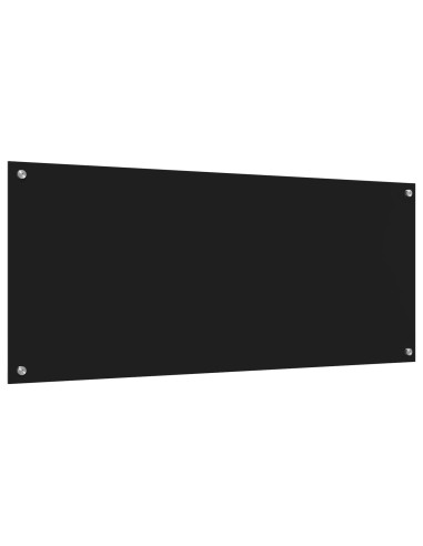 Schienale da cucina Nero 120 x 50 cm vetro temperato