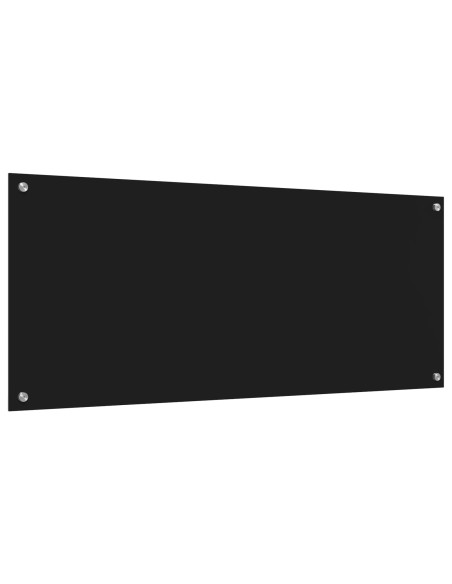 Schienale da cucina Nero 120 x 50 cm vetro temperato