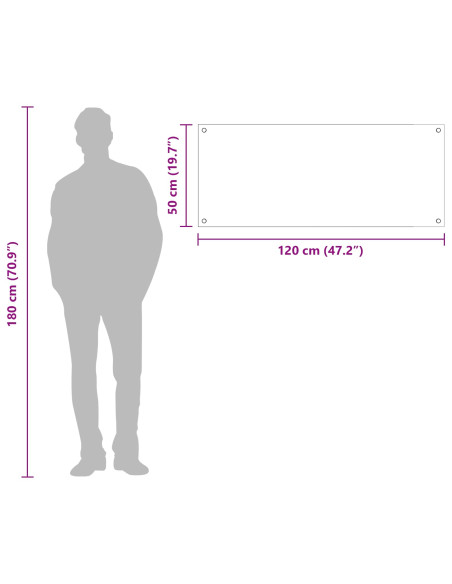Schienale da cucina Nero 120 x 50 cm vetro temperato