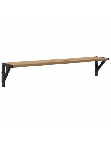 Scaffali da parete 2 pcs Rovere artigianale 80 x 15 x 15,5 cm