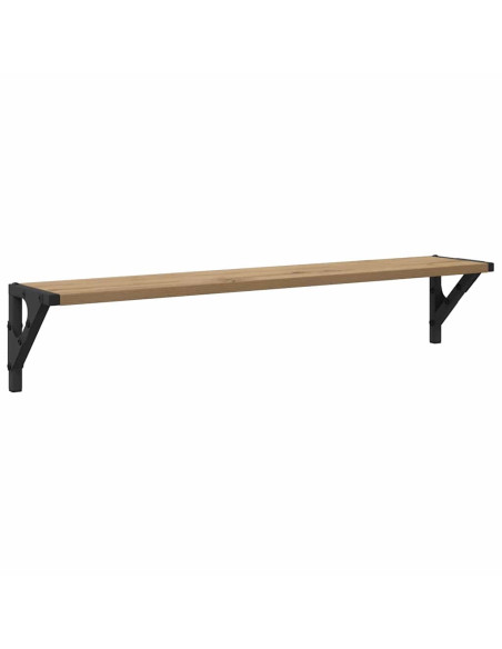 Scaffali da parete 2 pcs Rovere artigianale 80 x 15 x 15,5 cm