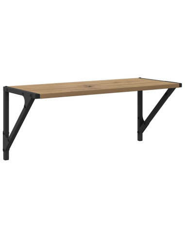 Scaffali da parete 2 pcs Rovere artigianale 60 x 25 x 25,5 cm