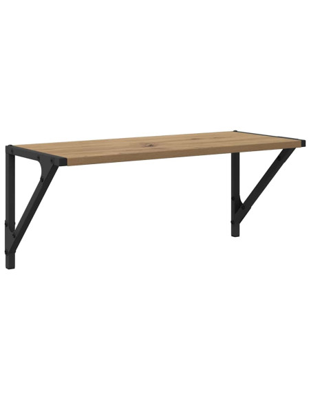 Scaffali da parete 2 pcs Rovere artigianale 60 x 25 x 25,5 cm