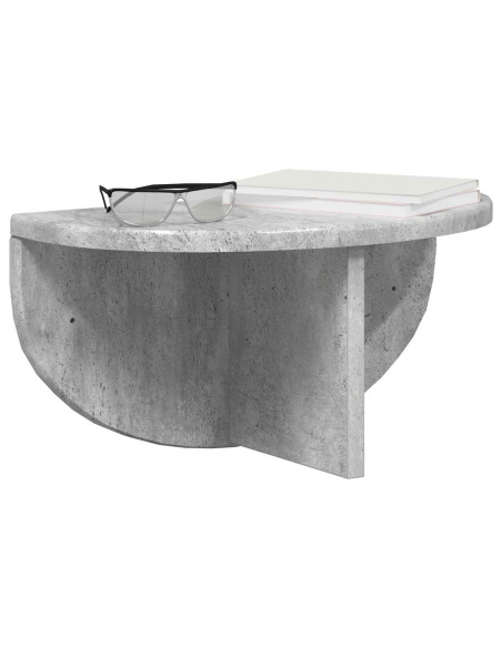 Scaffale da parete 2 pcs Grigio cemento 38 x 19 x 19 cm