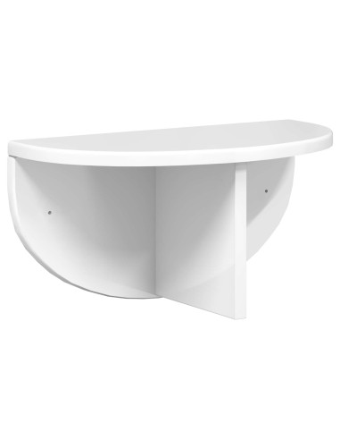Scaffale da parete Bianco Lucido 38 x 19 x 19 cm