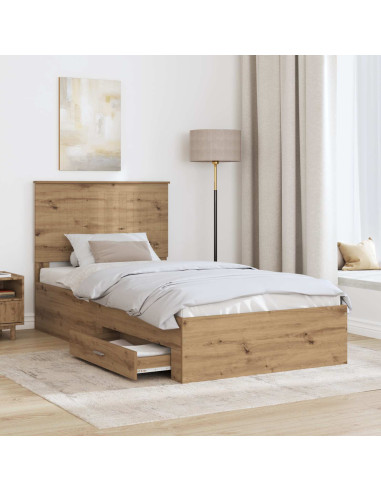 Struttura del letto Rovere artigianale 100 x 200 cm