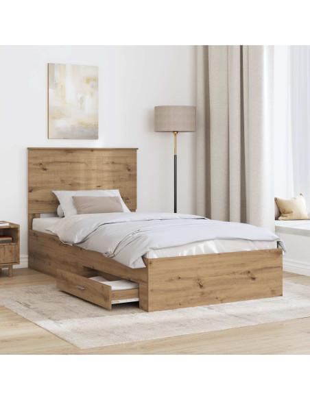 Struttura del letto Rovere artigianale 100 x 200 cm