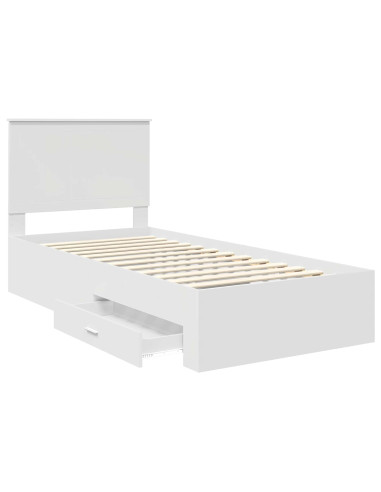 Struttura del letto Bianco 90 x 190 cm Legno multistrato