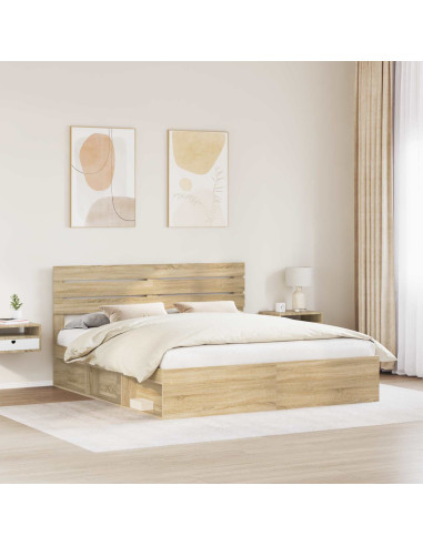 Struttura del letto Sonoma 180 x 200 cm Pino massello