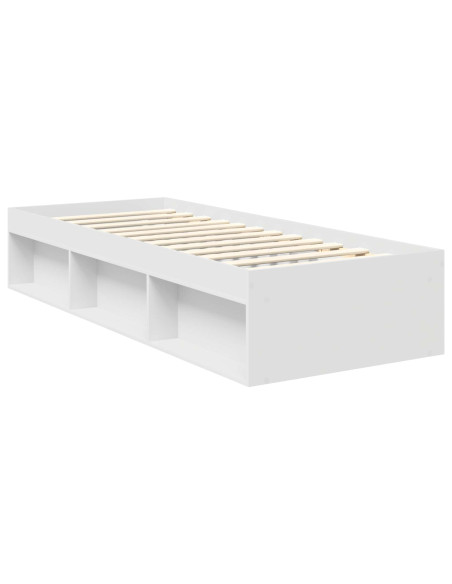 Struttura del letto Bianco 75 x 190 cm Pino massello