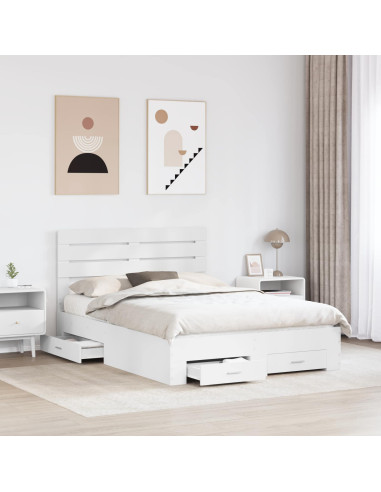 Struttura del letto con cassetto con testiera Legno multistrato