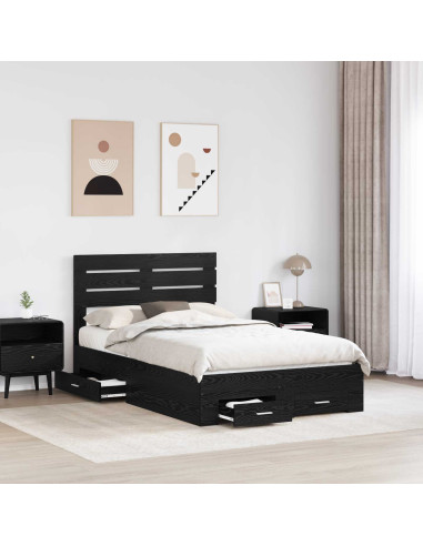Struttura del letto con cassetto con testiera Legno multistrato