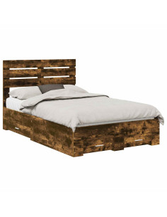 Struttura del letto con cassetto con testiera Legno multistrato 2