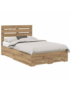 Struttura del letto con cassetto con testiera Legno multistrato 2