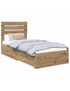 Struttura del letto con cassetto con testiera Legno multistrato 2