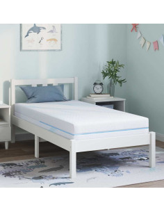 Materasso Bianco 80 x 160 cm Tessuto Jacquard