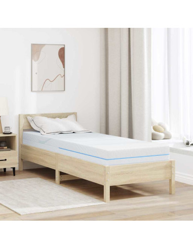 Materasso Bianco 70 x 200 cm Tessuto Jacquard