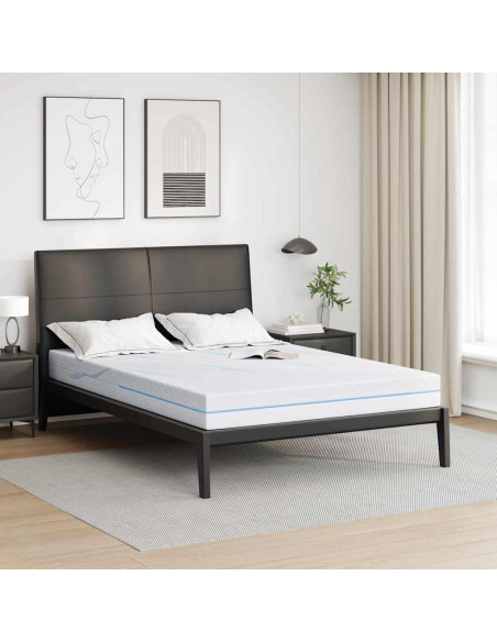 Materasso Bianco 140 x 190 cm Tessuto Jacquard