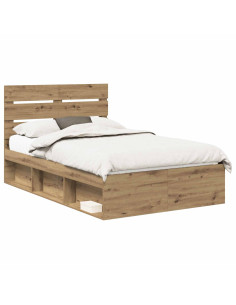 Struttura del letto Rovere Artigianale 120 x 190 cm 2