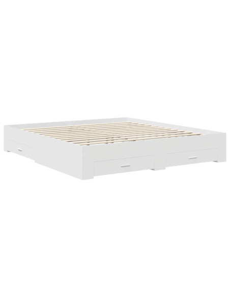 Struttura del letto Bianco 180 x 200 cm Legno multistrato