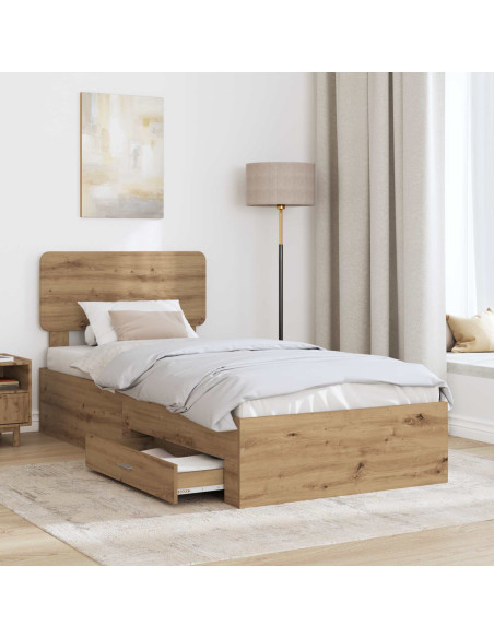 Struttura del letto Rovere artigianale 100 x 200 cm