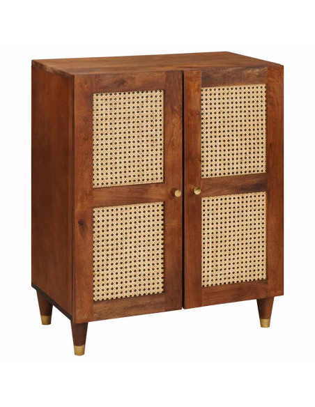 Credenza Marrone 60 x 33 x 75 cm Legno di mango massello