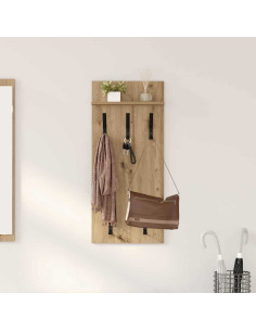 Appendiabiti a muro Rovere artigianale 40 x 10 x 90 cm