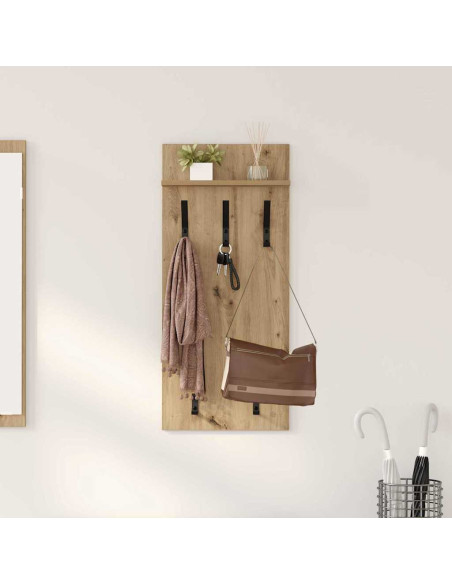 Appendiabiti a muro Rovere artigianale 40 x 10 x 90 cm