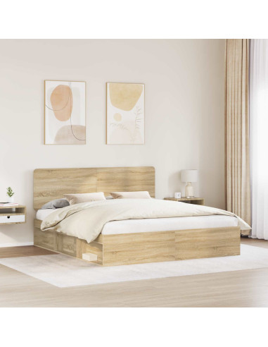 Struttura del letto Sonoma 180 x 200 cm Pino massello